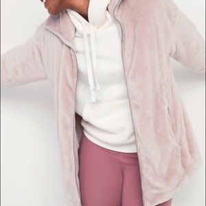 Old Navy Oversized Faux Fur Cozy Zip Jacket - L